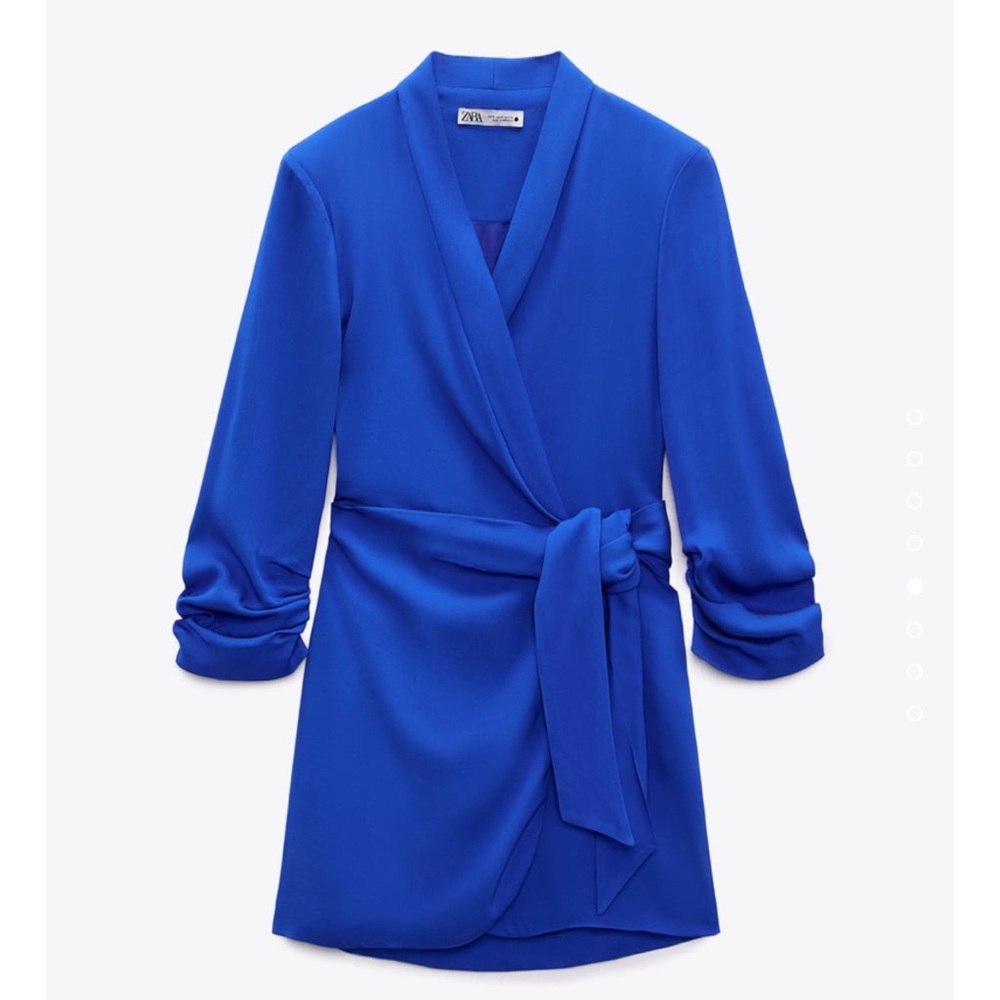 ZARA BLOGGERS FAV WRAP FRONT BLAZER DRESS - Picture 11 of 12